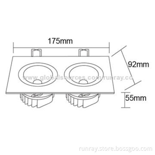 6W COB Cabinet Light, 85-265V AC, DC 12-24V, Epistar Chip 90-100lm/W, CE, RoHS, ISO 9001 Factory